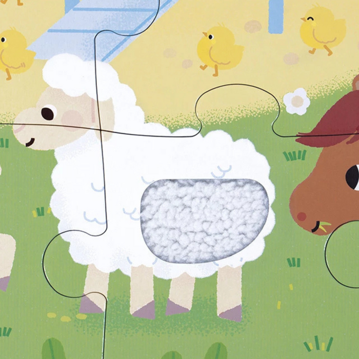 Janod - Puzzel Tactile - De Boerderij (20 stukken)