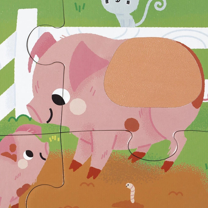 Janod - Puzzel Tactile - De Boerderij (20 stukken)