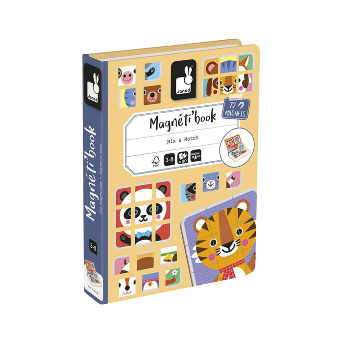 Janod - Magneti'Book mix en match - Dieren