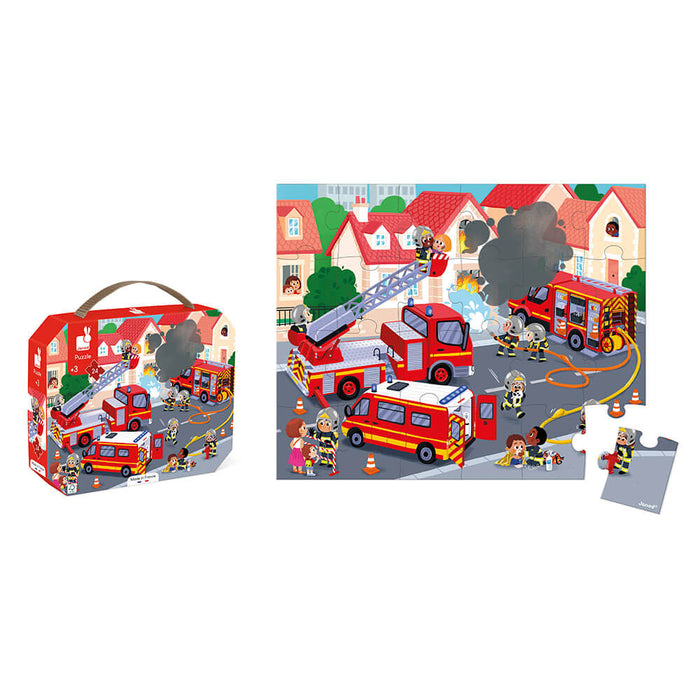 Janod - Puzzel Brandweer 24 Pcs