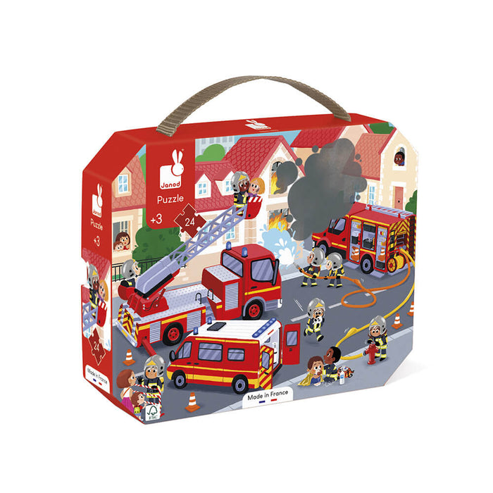 Janod - Puzzel Brandweer 24 Pcs