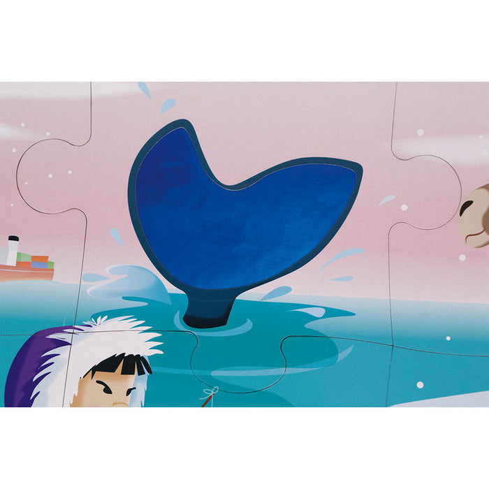 Janod - Puzzel Tactile Leven Op De Ijszee -20 Pcs