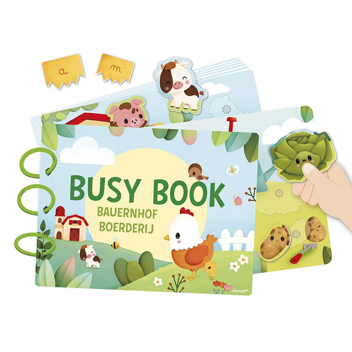 Janod - Busy Book - Boerderij