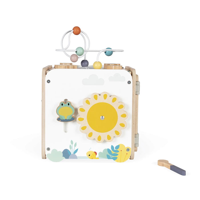 Janod - Houten activiteitenkubus Pure