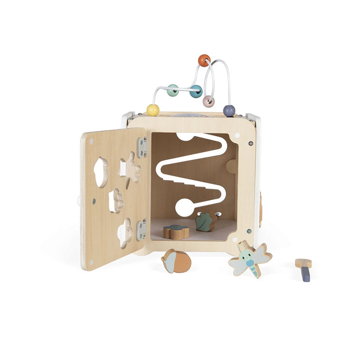 Janod - Houten activiteitenkubus Pure