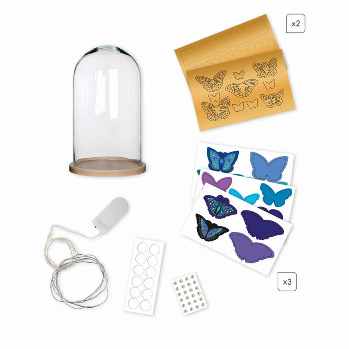 Janod - Knutselpakket Lichtgevende Cloche Vlinders