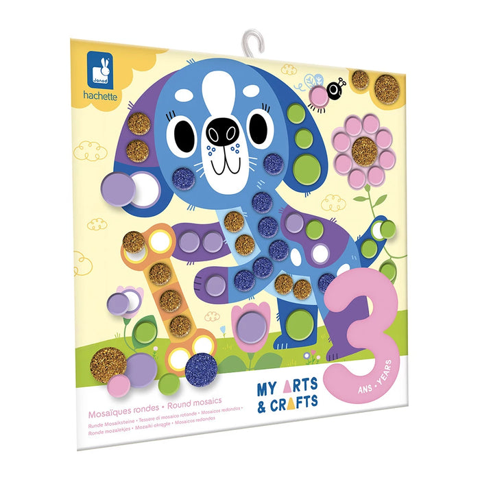 Janod - Creatieve set Ronde Mozaïeken – Kleine Vriendjes