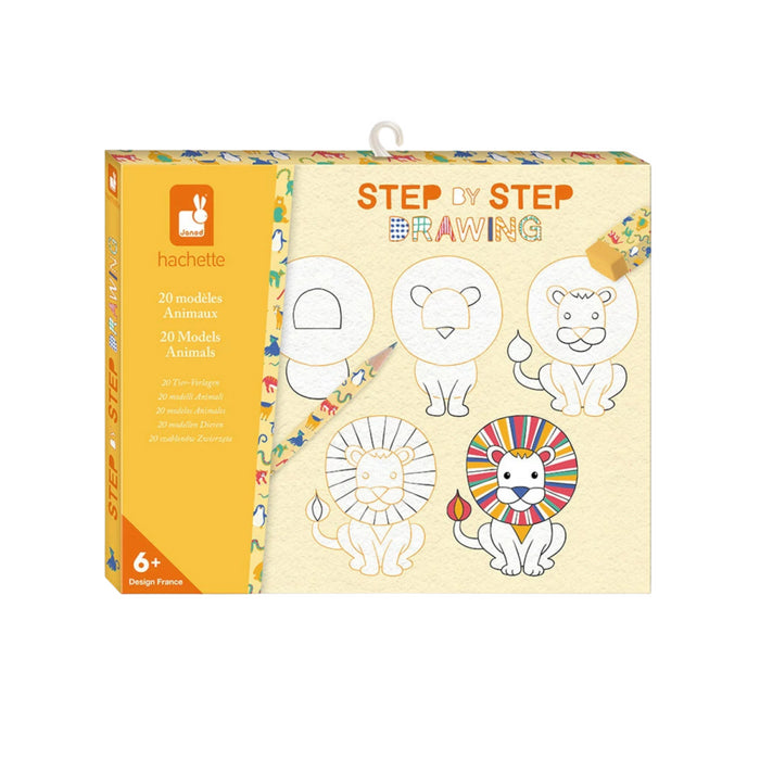 Janod - Creatieve Tekenbox – 20 Diermodellen