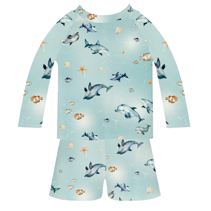 Jamiks - Zwemshirt en broekje met zeedieren
