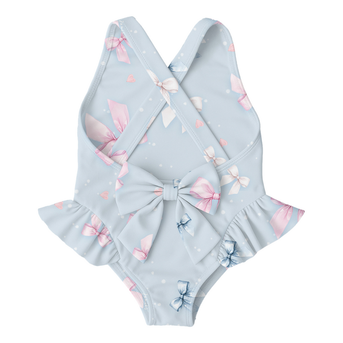 Jamiks - Badpak met strikjes - Blauw