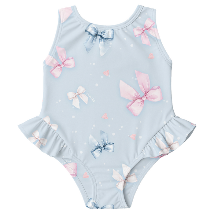 Jamiks - Badpak met strikjes - Blauw