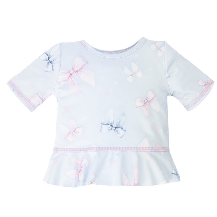 Jamiks - Zwemshirt en broekje met strikjes - Blauw