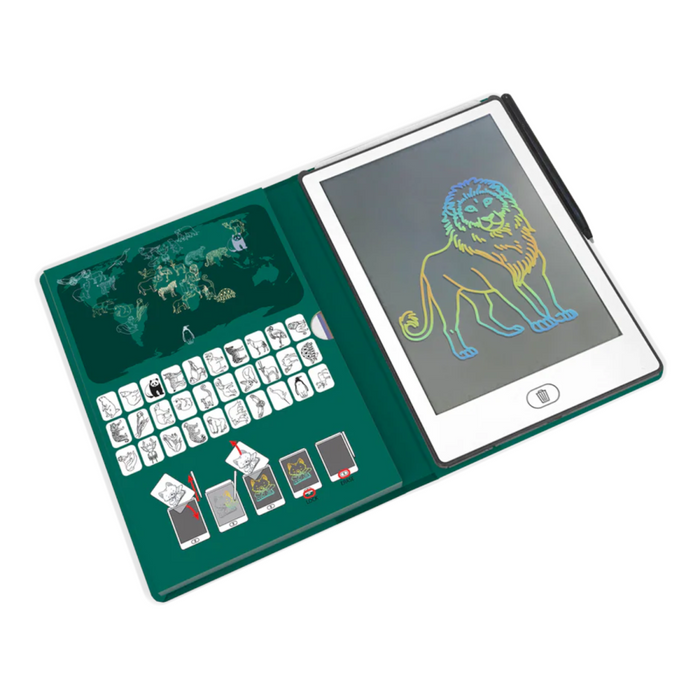 Kidywolf - KIDYDRAW-MINI tekenblok  - Dieren over de hele wereld