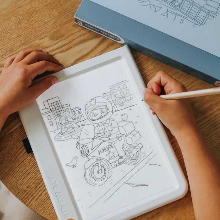 Kidywolf - KIDYDRAW-PAD Refill - Everyday Heroes (6+)