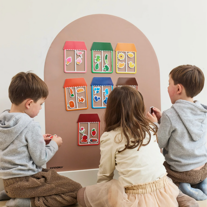 Kinderly - Verplaatsbare Magnetische Muursticker Mocha