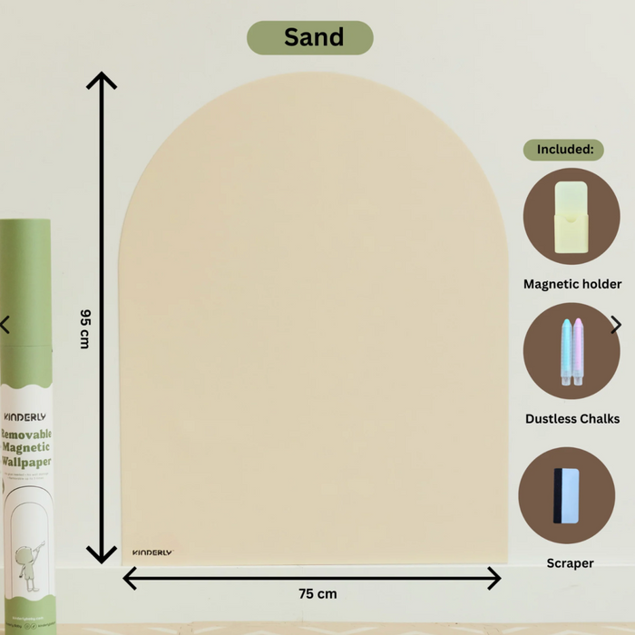 Kinderly - Verplaatsbare Magnetische Muursticker Sand