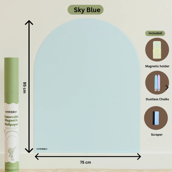 Kinderly - Verplaatsbare Magnetische Muursticker Sky Blue