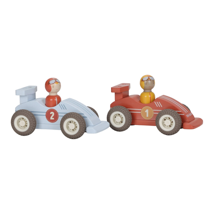 Little Dutch - Pullback racewagens met pegdoll FSC