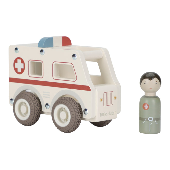 Little Dutch - Ambulance met pegdoll FSC