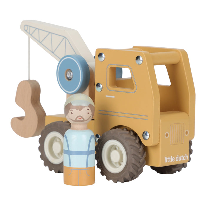 Little Dutch - Kraanwagen met pegdoll FSC