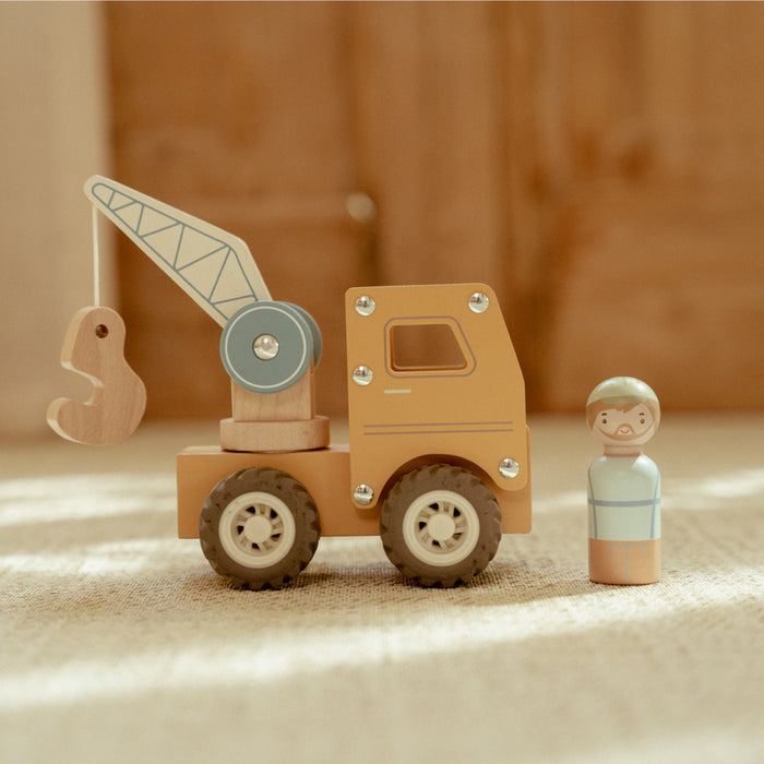 Little Dutch - Kraanwagen met pegdoll FSC