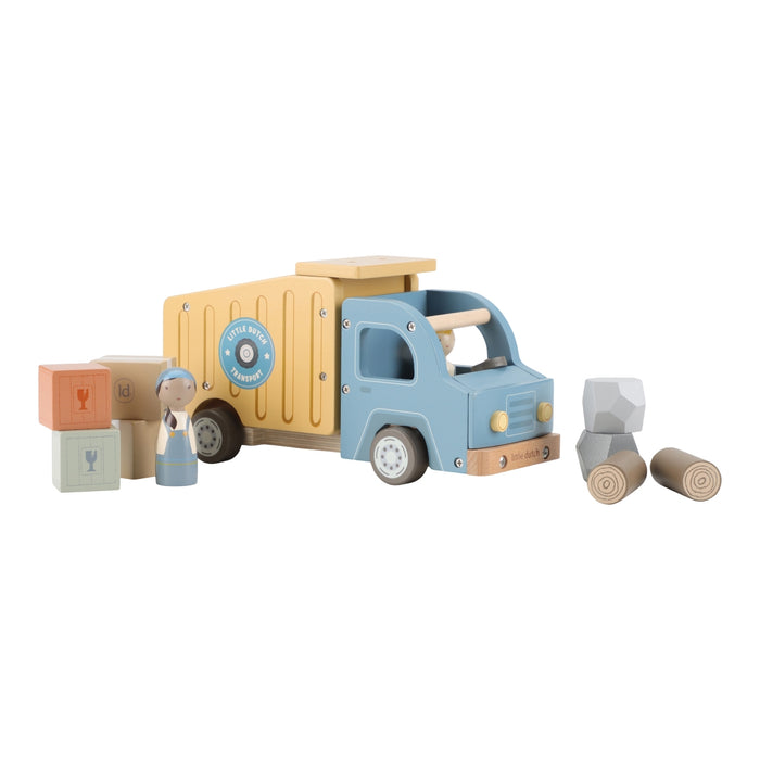 Little Dutch - Vuilniswagen met pegdolls FSC