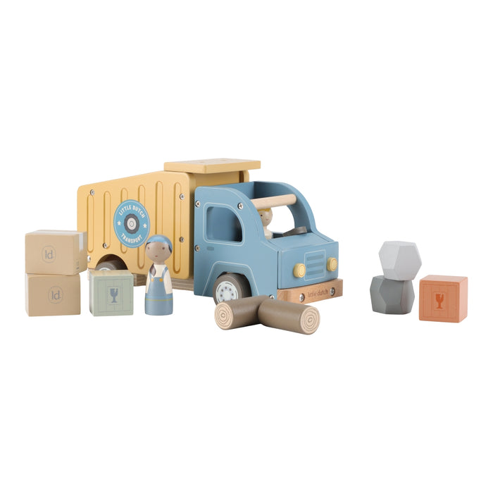 Little Dutch - Vuilniswagen met pegdolls FSC