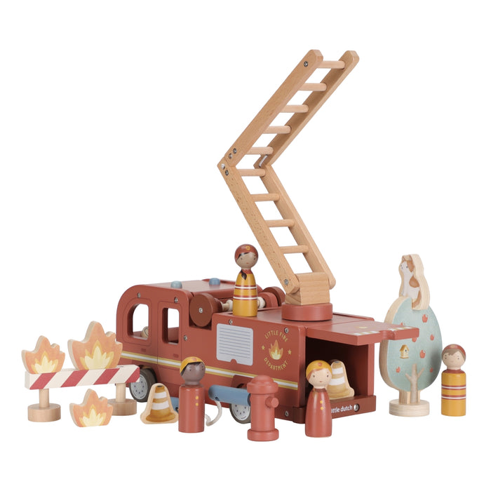 Little Dutch - Brandweerwagen met pegdolls FSC