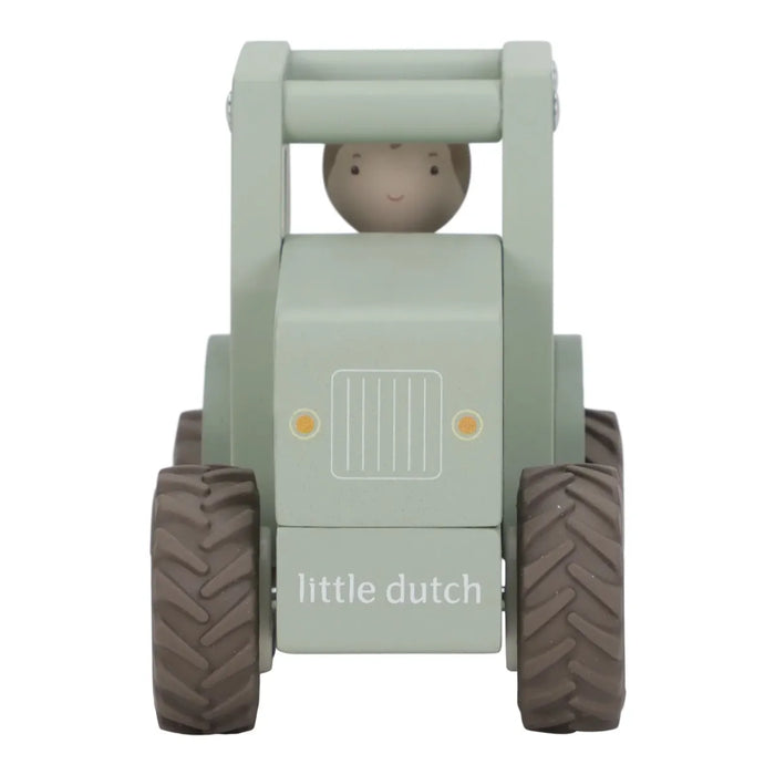 Little Dutch - Houten tractor met pegdoll FSC