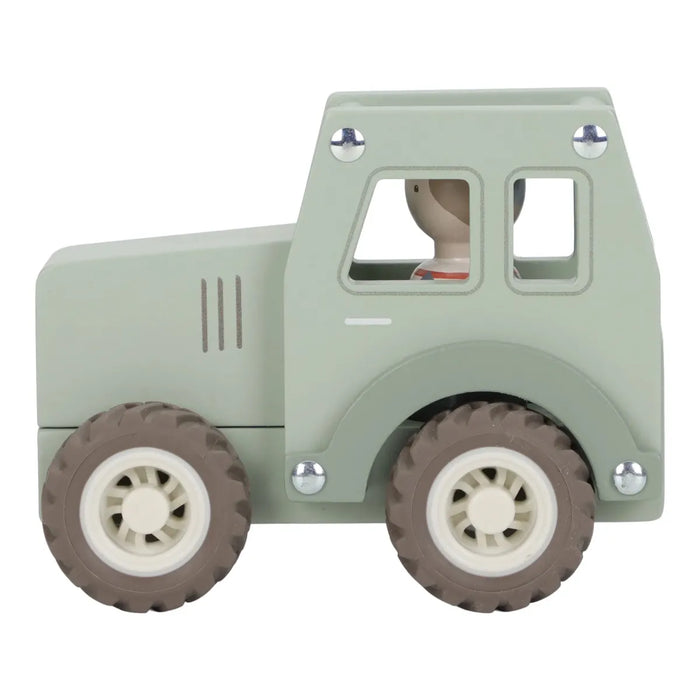 Little Dutch - Houten tractor met pegdoll FSC