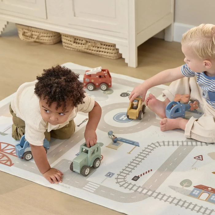 Little Dutch - Houten tractor met pegdoll FSC