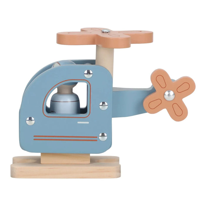 Little Dutch - Houten helicopter met pegdoll FSC