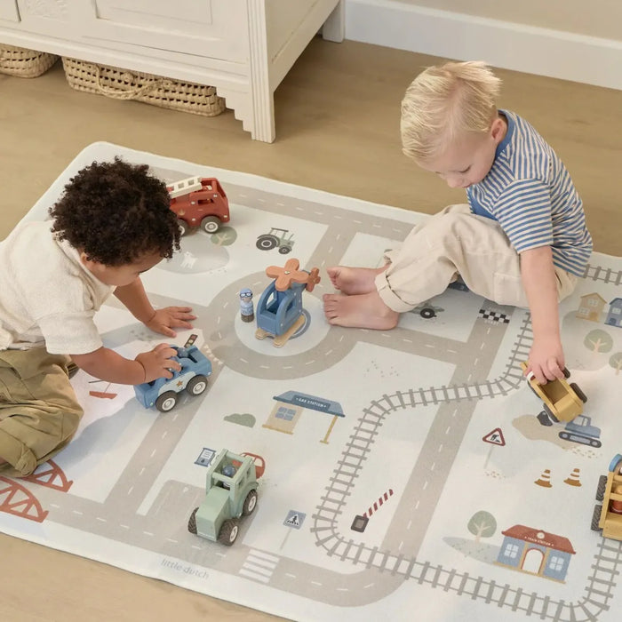 Little Dutch - Houten helicopter met pegdoll FSC