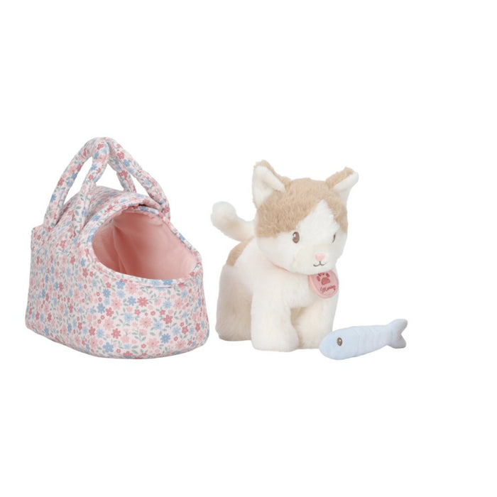 Little Dutch - Knuffelkat Marley in tas – Meerkleurig – Essentials