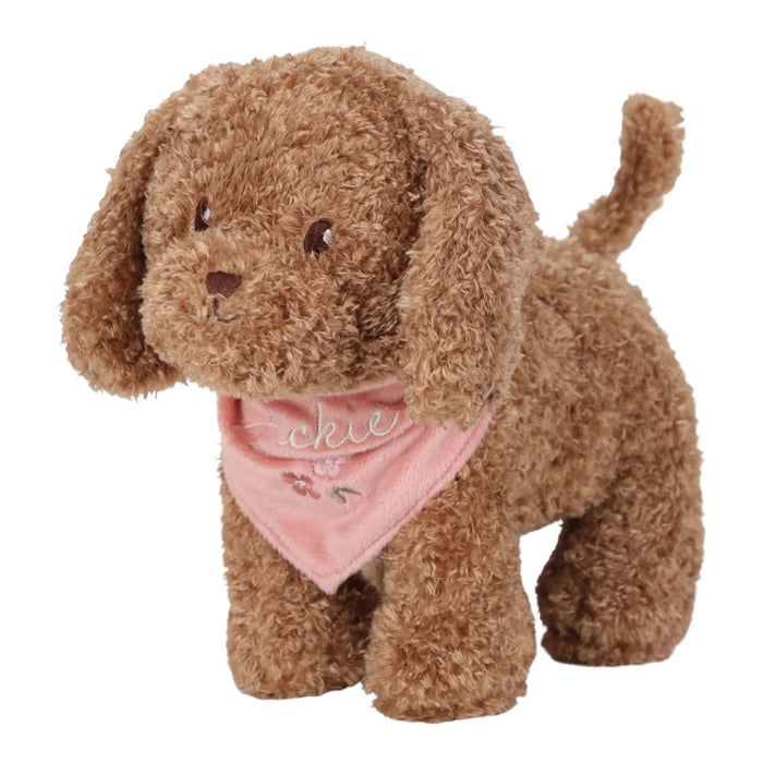 Little Dutch - Knuffelhond Jackie in tas – Roze – Essentials