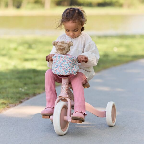 Little Dutch - Poppenfietsstoel - Roze