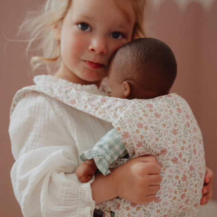 Little Dutch - Poppendraagzak – Meerkleurig – Essentials – Soft Flowers