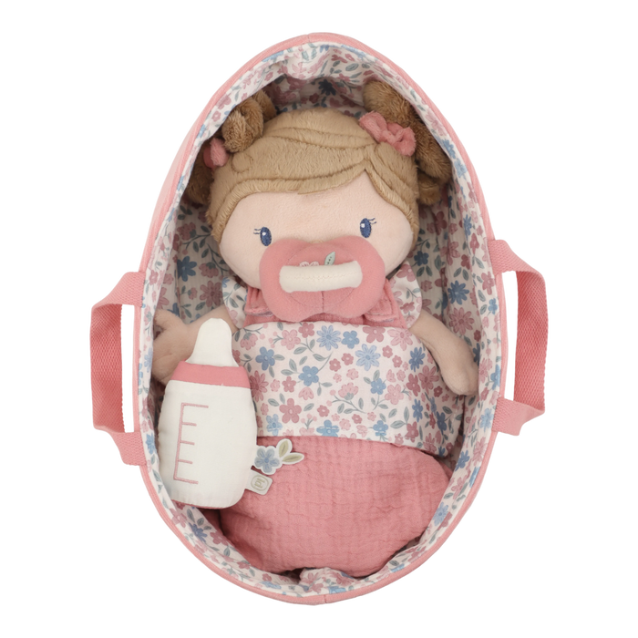 Little Dutch - Babypop in mandje Rosa