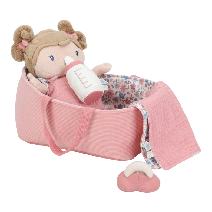 Little Dutch - Babypop in mandje Rosa