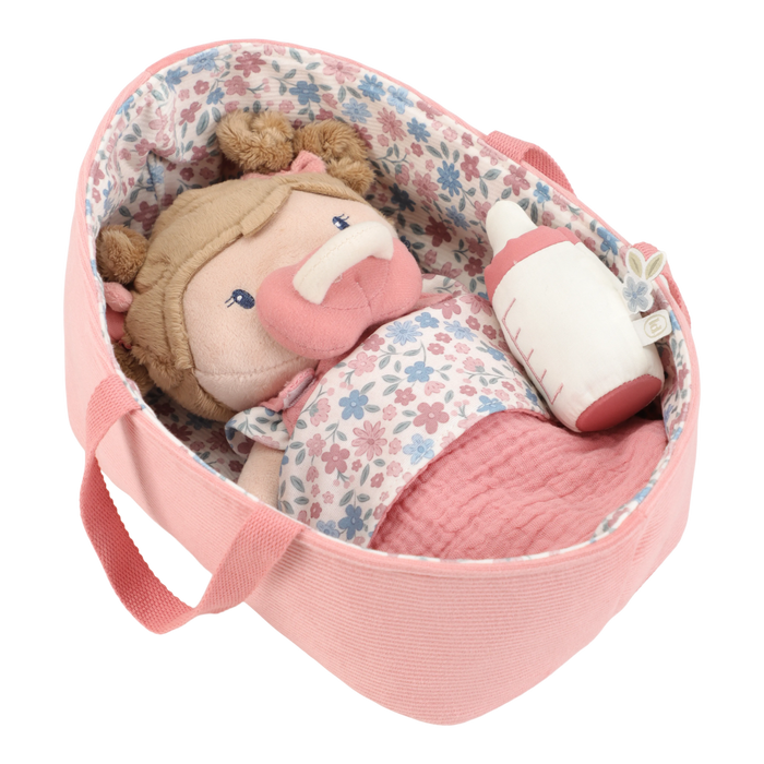 Little Dutch - Babypop in mandje Rosa
