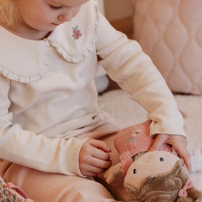 Little Dutch - Babypop in mandje Rosa