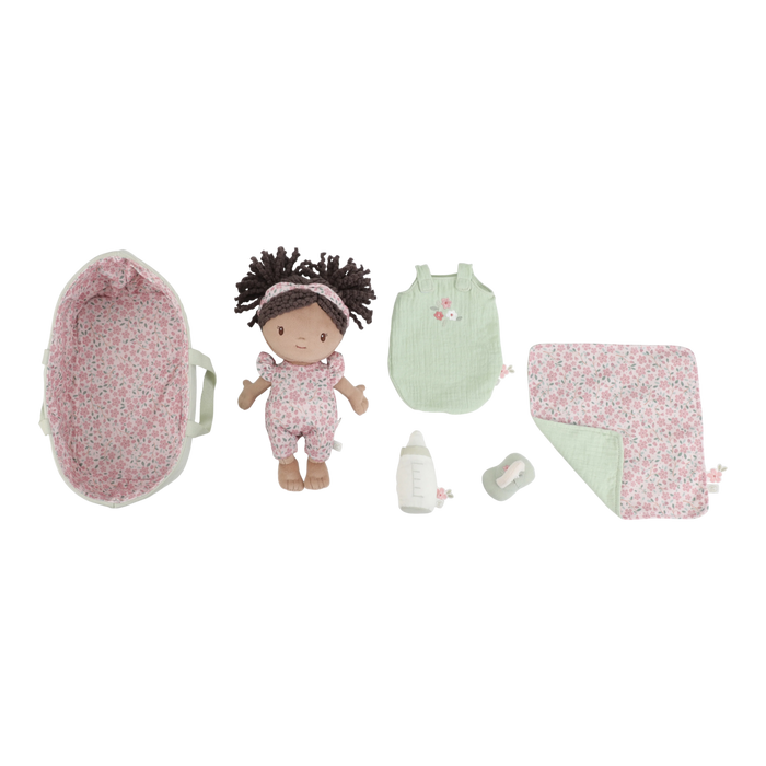 Little Dutch - Babypop in mandje Evi