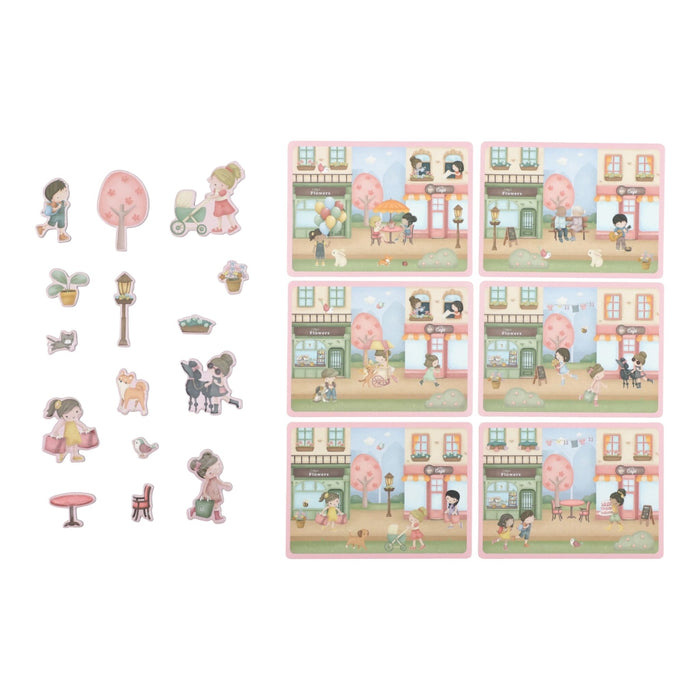 Little Dutch - Magnetic play board - Rosa's Winkelstraat