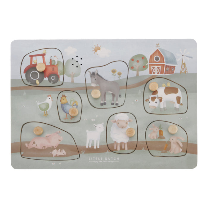 LD Toys - Geluiden puzzel Little Farm FSC