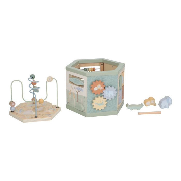 Little Dutch - Houten Activiteiten hexagon -­ Safari Friends