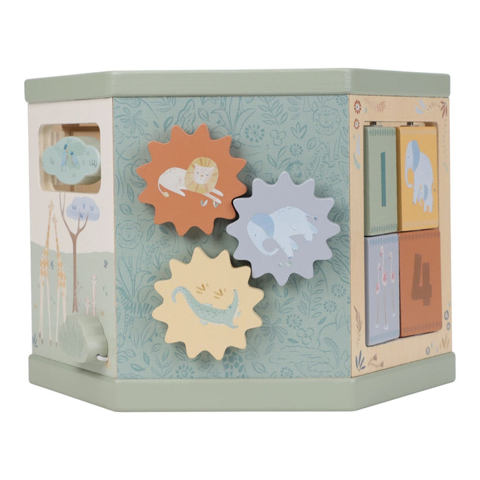 Little Dutch - Houten Activiteiten hexagon -­ Safari Friends