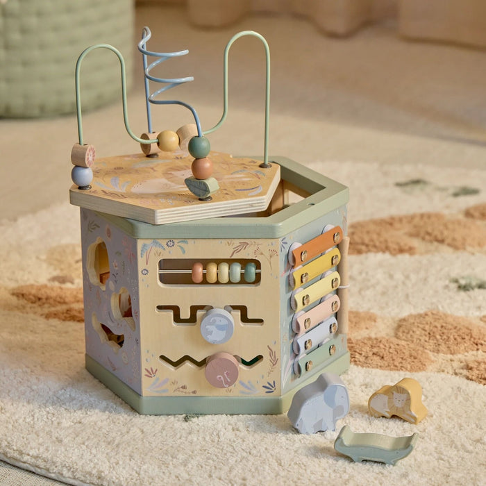 Little Dutch - Houten Activiteiten hexagon -­ Safari Friends