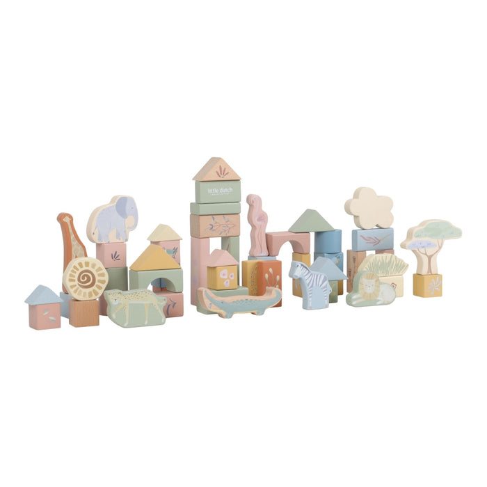 Little Dutch - Houten Blouwblokken - Groen