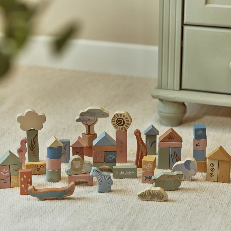 Little Dutch - Houten Blouwblokken - Groen