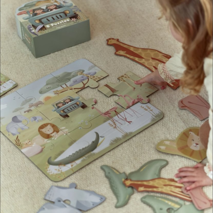 Little Dutch - 6 Puzzels ­ Safari Friends